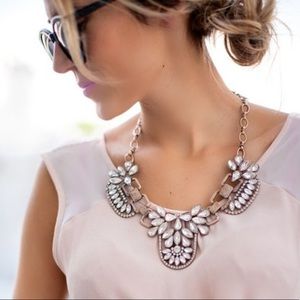 J.Crew Crystal Cluster Statement Necklace